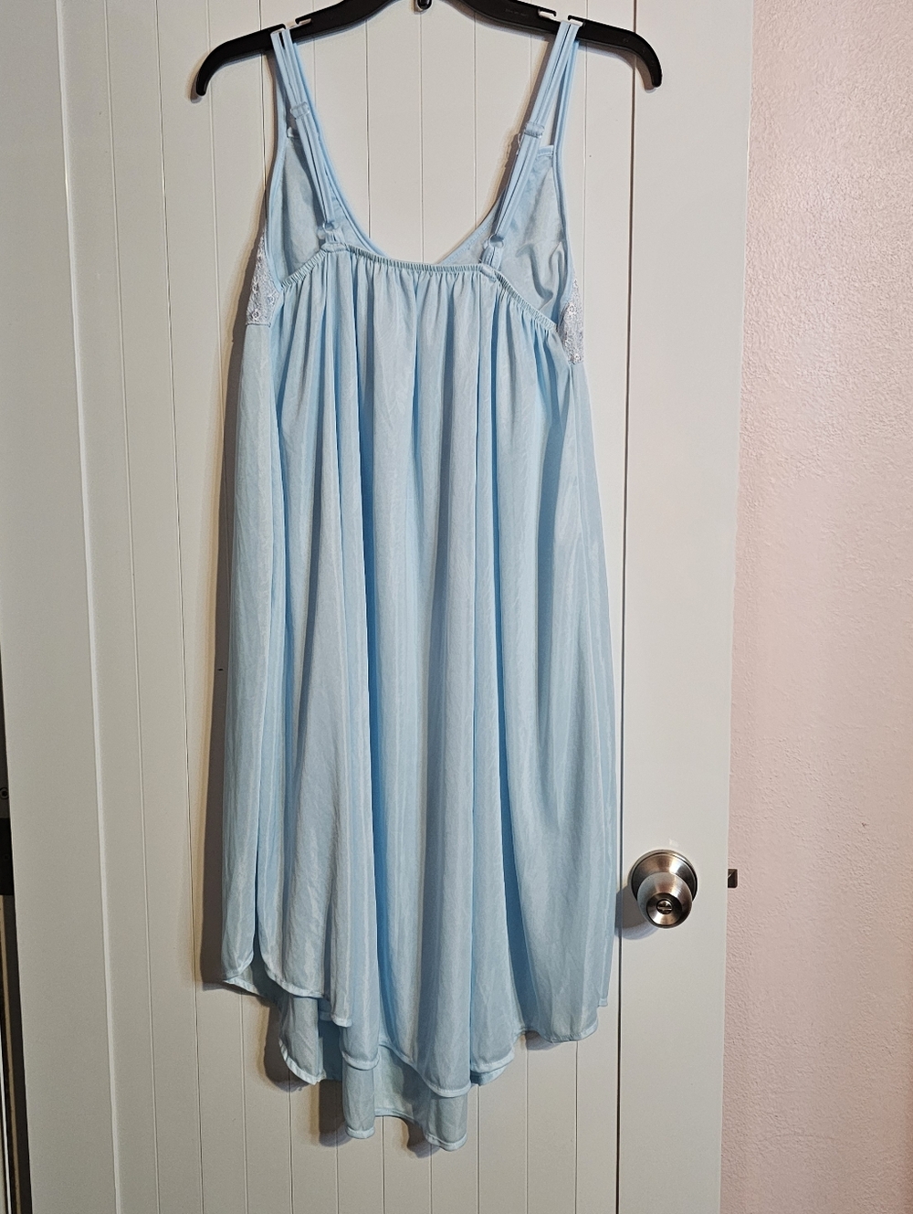 Sindrella Light Blue Lace-Trim Sleep Dress In XXL - Picture 2 of 4
